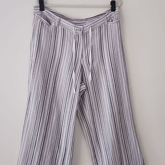 Lane Bryant Linen Stripes Wide Leg Waist Band Pants 14/16 XXL (T20) - Picture 3 of 7
